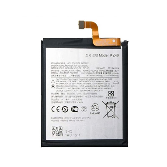 BATERÍA MOTOROLA MOTO Z4/KZ40 XT1980-3 BATERÍA MOTOROLA MOTO Z4/KZ40 XT1980-3